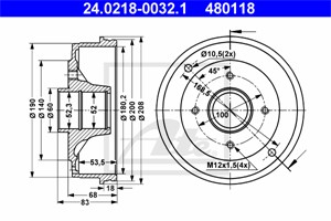 Jarrurumpu, Taka-akseli, DACIA,RENAULT, 60 01 548 126, 77 00 419 824, 77 00 783 030