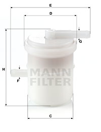 Polttoainesuodatin MANN-FILTER WK 42/81
