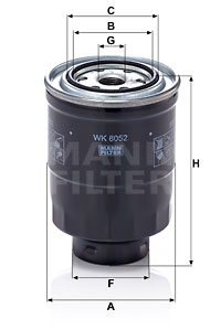 Polttoainesuodatin MANN-FILTER WK 8052 z