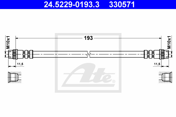 Jarruletku ATE 24.5229-0193.3