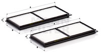 Raitisilmasuodatin MANN-FILTER CU 23 001-2