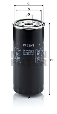 Öljynsuodatin MANN-FILTER W 730/1