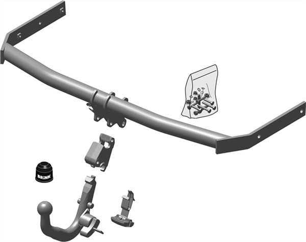 Vetokoukku BRINK 537000 Skoda Roomster '06-15