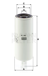 Polttoainesuodatin MANN-FILTER WK 965 x