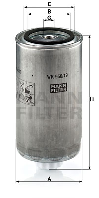 Polttoainesuodatin MANN-FILTER WK 950/19