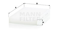 Raitisilmasuodatin MANN-FILTER CU 2940