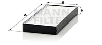 Raitisilmasuodatin MANN-FILTER CU 2521-2