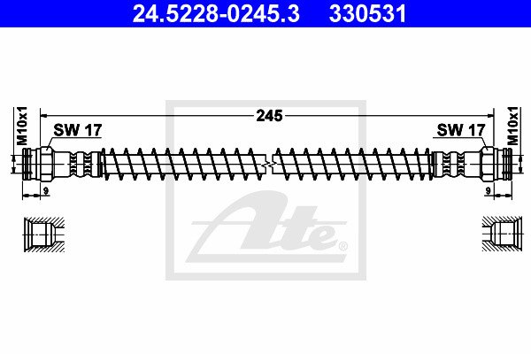 Jarruletku ATE 24.5228-0245.3