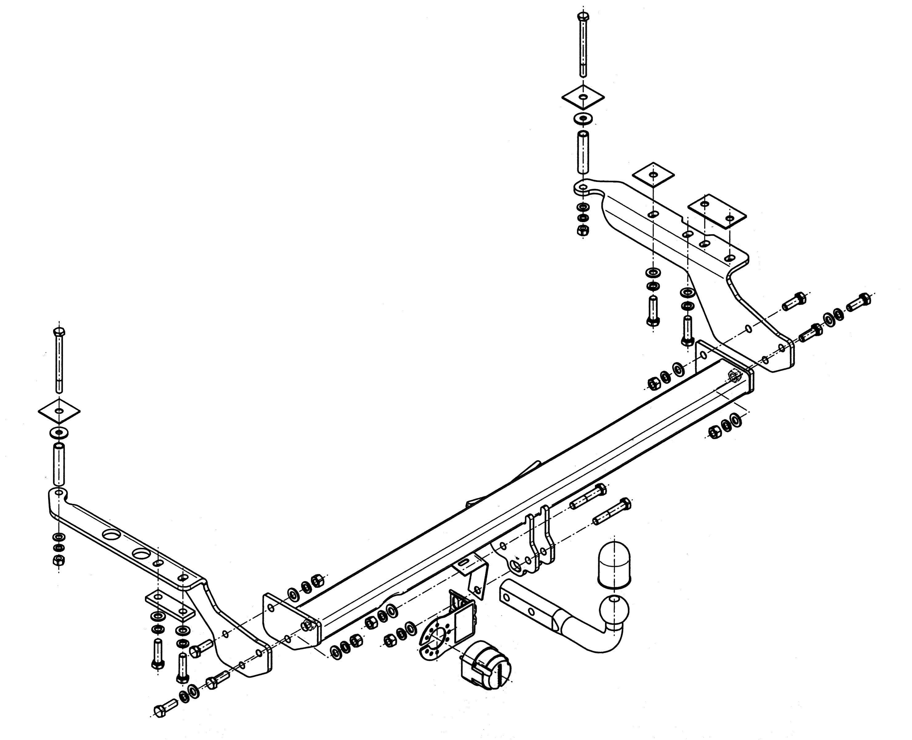 Vetokoukku STEINHOF STS-360 Subaru Forester '97-