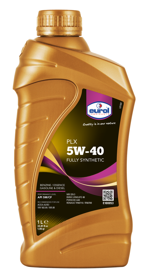 Moottoriöljy EUROL 5W40 PLX 1L