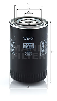 Öljynsuodatin MANN-FILTER W 940/1