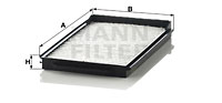 Raitisilmasuodatin MANN-FILTER CU 1806-2