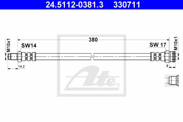 Jarruletku ATE 24.5112-0381.3