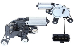 Pyyhkijän moottori, Takana, SEAT ALHAMBRA, VW SHARAN, 7M3 955 711, 7M3 955 711A, 7M3 955 711C, 7M3955711A, 7M3955711C
