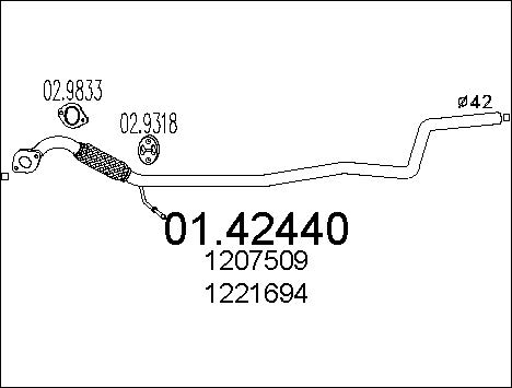 Pakoputki MTS 01.42440