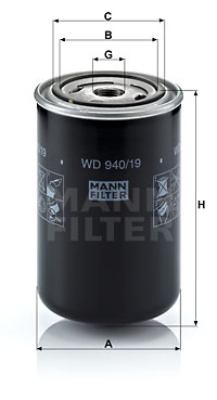Öljynsuodatin MANN-FILTER WD 940/19