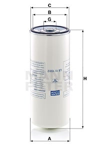 Suodatin, paineilma MANN-FILTER LB 11 102/2