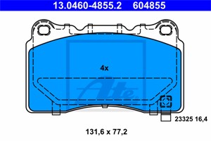 Jarrupalasarja, levyjarru, Etuakseli, OPEL,VAUXHALL, 13329562, 13411116, 16 05 100, 16 05 175