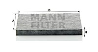 Raitisilmasuodatin MANN-FILTER CUK 2035