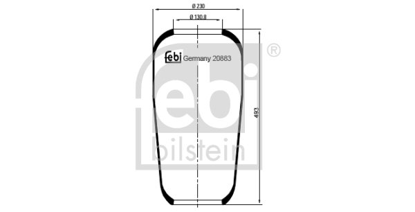 Metallipalje, ilmajousitus FEBI BILSTEIN 20883