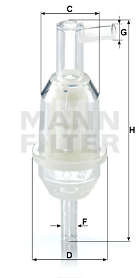 Polttoainesuodatin MANN-FILTER WK 31/5 (10)