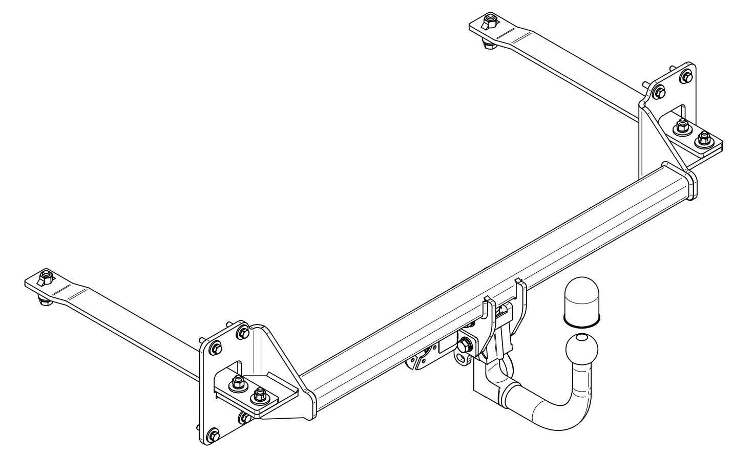 Vetokoukku STEINHOF STH-045 Honda Civic '15-