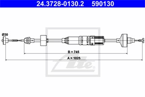 Vaijeri, kytkimen käyttö, VW GOLF III, GOLF Variant III, VENTO, 1H1 721 335 C, 1H1 721 335 H, 1H1 721 335 K, 1H1 721 335 M, 1H1 721 335