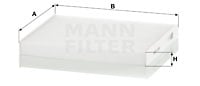 Raitisilmasuodatin MANN-FILTER CU 17 001