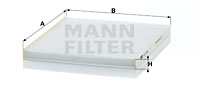 Raitisilmasuodatin MANN-FILTER CU 2336