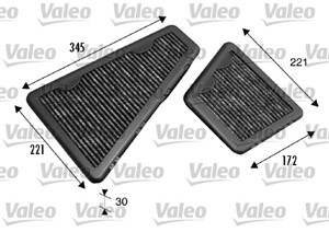 Suodatin, sisäilma, BENTLEY CONTINENTAL Cabriolet, CONTINENTAL Coupé, CONTINENTAL FLYING SPUR, VW PHAETON, 3D0819619A, 3D0819619B, 3D089