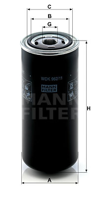 Polttoainesuodatin MANN-FILTER WDK 962/11
