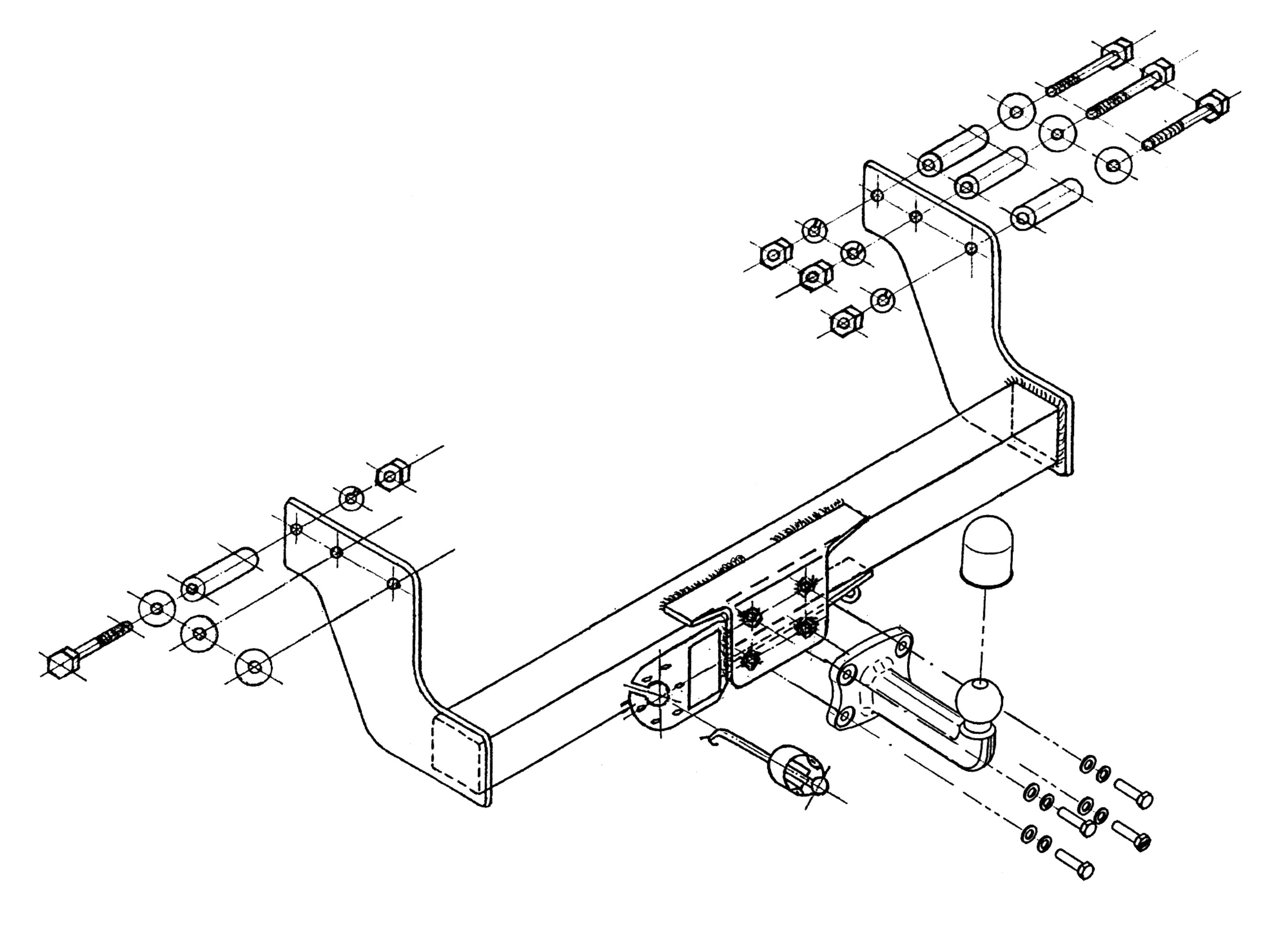 Vetokoukku STEINHOF STF-299/1 Ford Transit '00-06