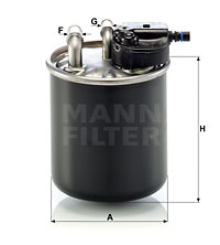 Polttoainesuodatin MANN-FILTER WK 820/21
