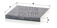 Raitisilmasuodatin MANN-FILTER CUK 2544
