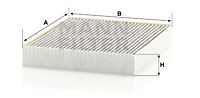 Raitisilmasuodatin MANN-FILTER CUK 28 009