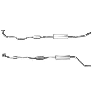 Katalysaattori, Takana, AUDI A2, 8Z0253057X, 8Z025357X
