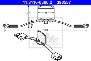 Jousi, jarrusatula, Etuakseli, VOLVO S60 I, S80 I, XC70 CROSS COUNTRY, XC90 I, 30665010