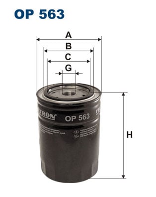 Öljynsuodatin FILTRON OP 563