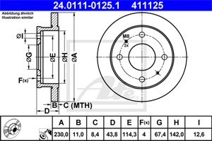 Jarrulevy, Etuakseli, HYUNDAI ATOS, 51712-02000, 51712-02100, 51712-02110