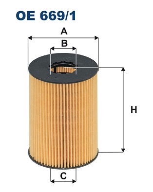 Öljynsuodatin FILTRON OE 669/1