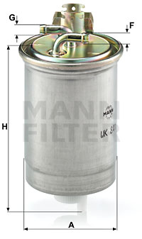 Polttoainesuodatin MANN-FILTER WK 841
