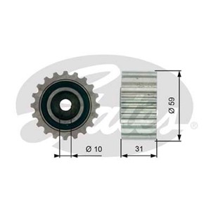 Ohjainrulla, hammashihna, MITSUBISHI,OPEL,RENAULT,VAUXHALL,VOLVO, 30750739, 30757332, 30864050, 30865078, 4401489, 4402639, 4416369, 770