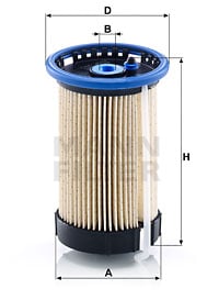 Polttoainesuodatin MANN-FILTER PU 8015