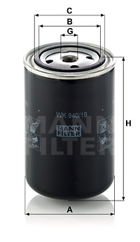 Polttoainesuodatin MANN-FILTER WK 940/19