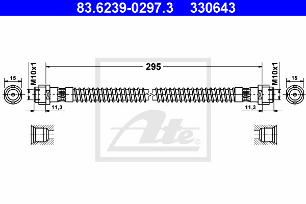 Jarruletku ATE 83.6239-0297.3