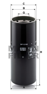 Öljynsuodatin MANN-FILTER WP 12 300