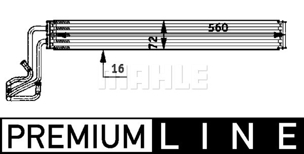 Öljynjäähdytin, tehost.ohjaus MAHLE ORIGINAL CLC 51 000P