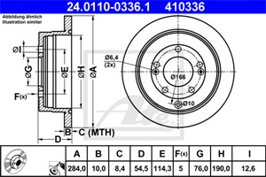 Jarrulevy, Taka-akseli, HYUNDAI GRANDEUR, KIA OPIRUS, 58411-3L000, 58411-3L010