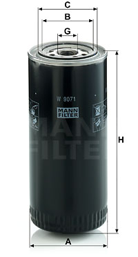 Öljynsuodatin MANN-FILTER W 9071