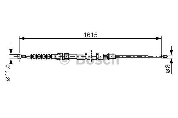 Käsijarruvaijeri BOSCH 1 987 482 328